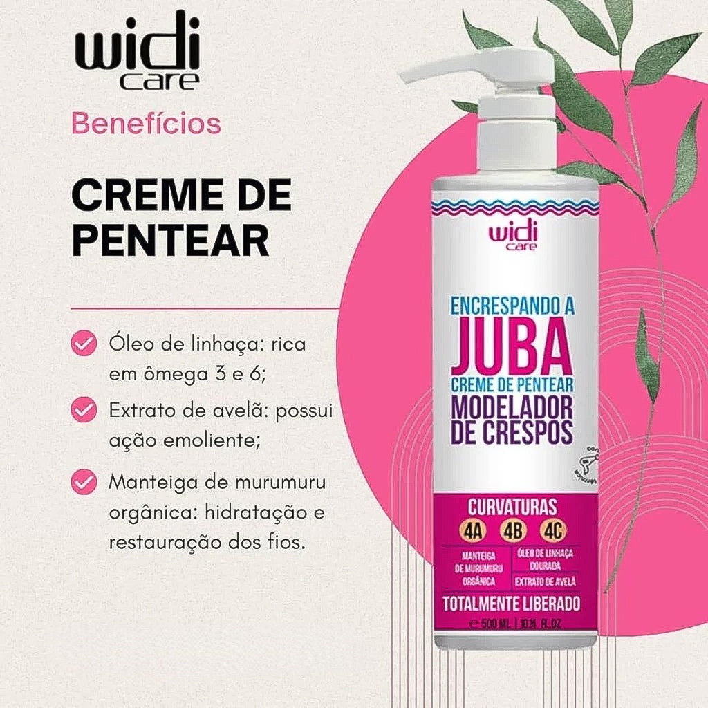 Widi Care Juba Creme de Pentear Encrespando 500ml