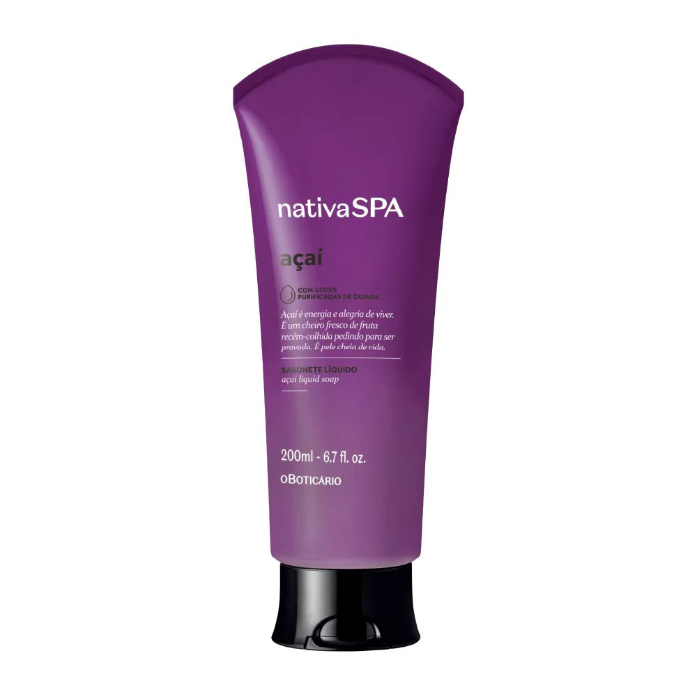 Sabonete Líquido Nativa Spa Açaí, 200ml