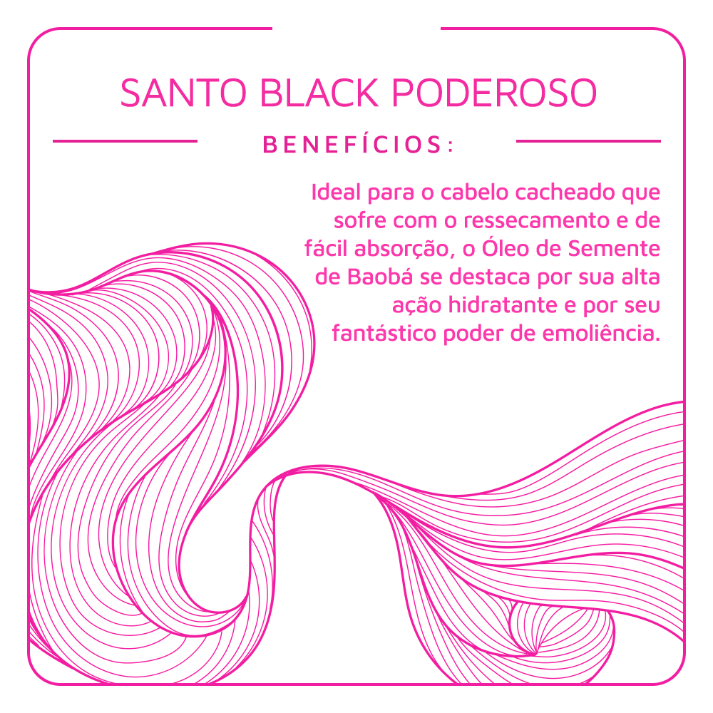 GEL COLA COMIGO NOVEX SANTO BLACK PODEROSO 60G