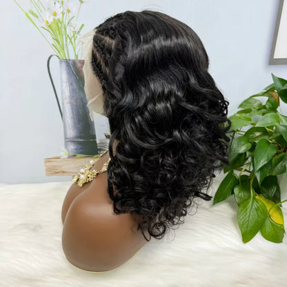13*4 Briad Lace Wig Loose Natural Virgin Human Hair Wig Color NC