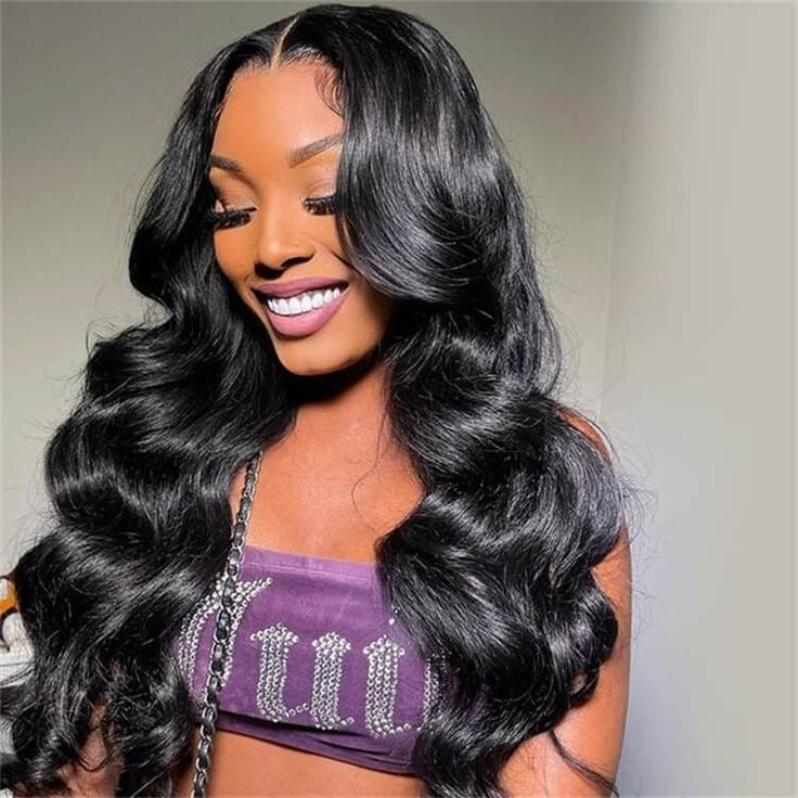 13*4 Lace Wig Body Wave Natural Virgin Human Hair Lace Wigs Color NC 200% Density