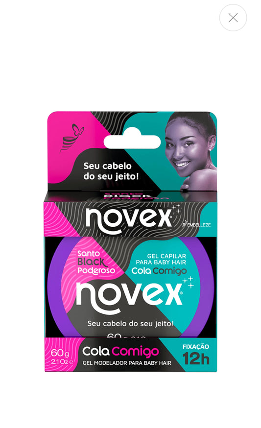 GEL COLA COMIGO NOVEX SANTO BLACK PODEROSO 60G