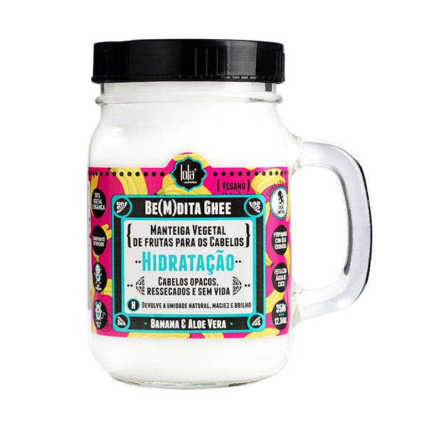 Lola Be(M)Dita Ghee Máscara Hidratação Banana E Aloe Vera 350g