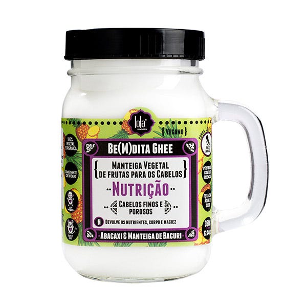Lola BE(M)Dita Ghee Máscara Nutrição Abacaxi e Manteiga de Bacuri 350g