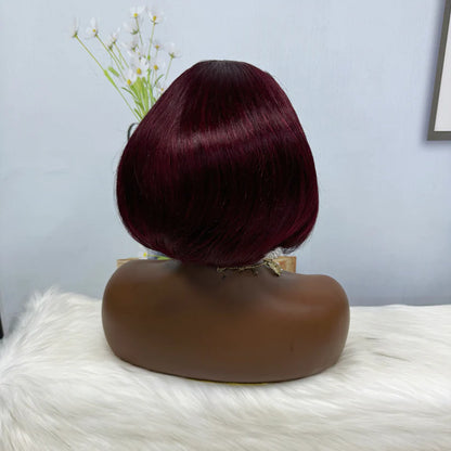 SDD 13*4 Lace Wig PC Natural Virgin Human Hair Lace Wigs Color 99J