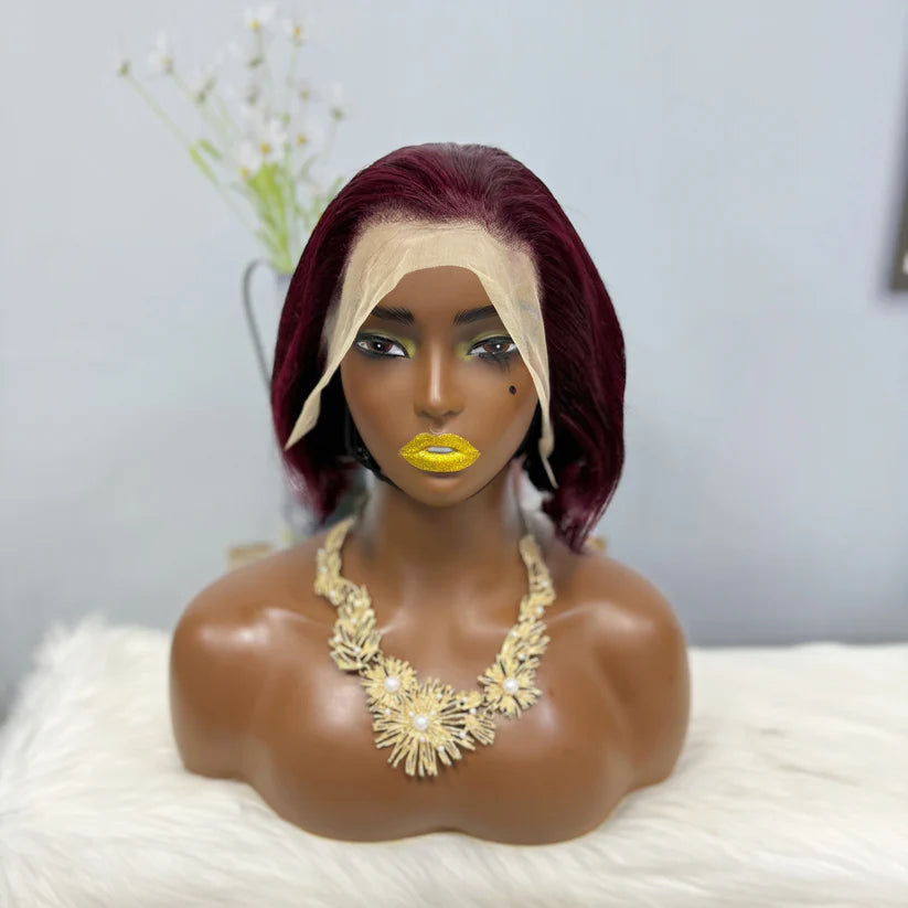 SDD 13*4 Lace Wig PC Natural Virgin Human Hair Lace Wigs Color 99J