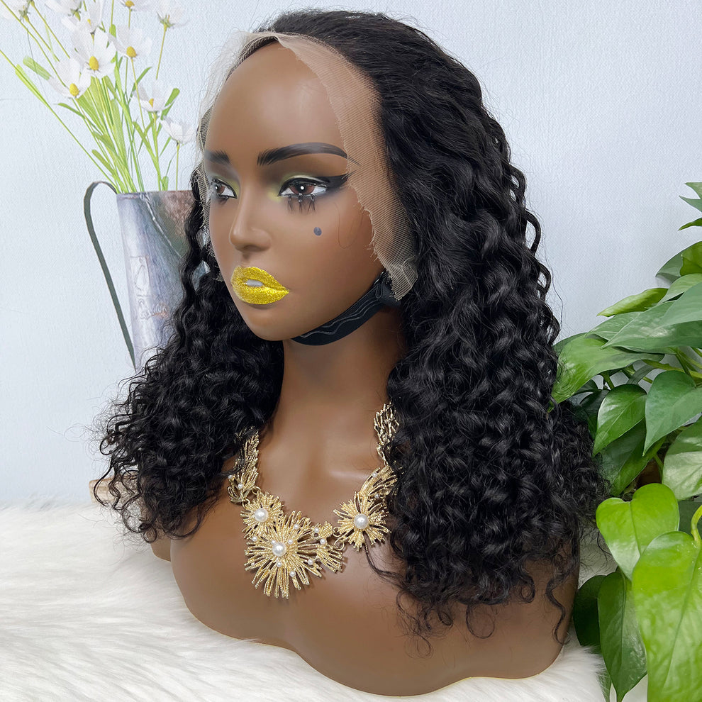 13*4 HD Lace Wig Water Wave Natural Color Virgin Human Hair Wigs 250% Density