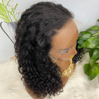 13*4 HD Lace Wig Water Wave Natural Color Virgin Human Hair Wigs 250% Density