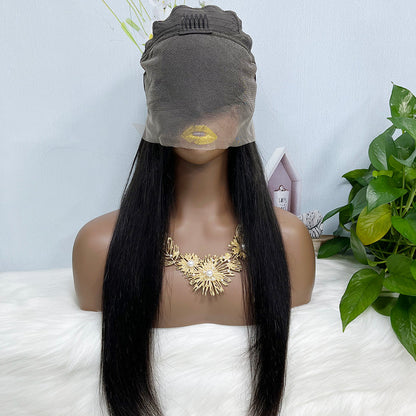 13*4 Lace Wig Straight Natural Color Virgin Human Hair Wigs 200% Density Color NC