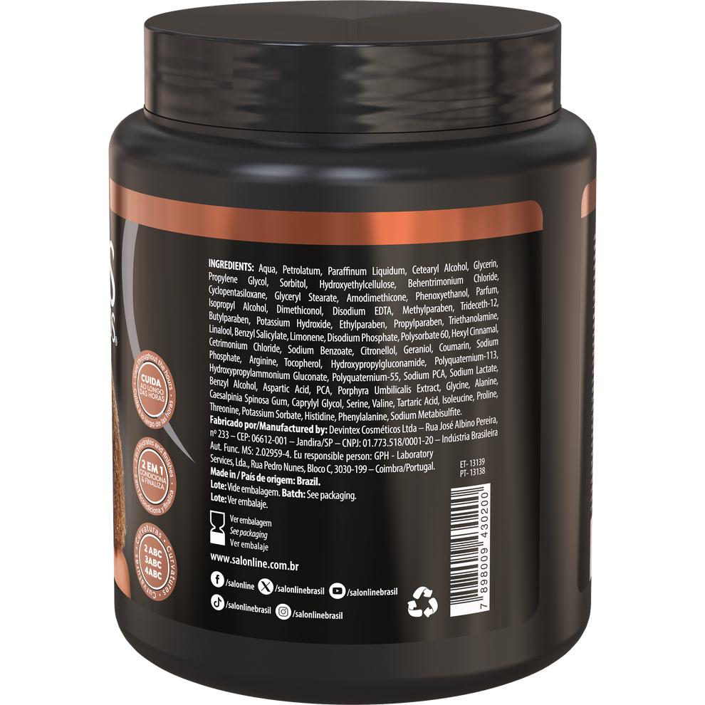 Salon Line Ativador SOS Cachos Arginina Reparação 1kg