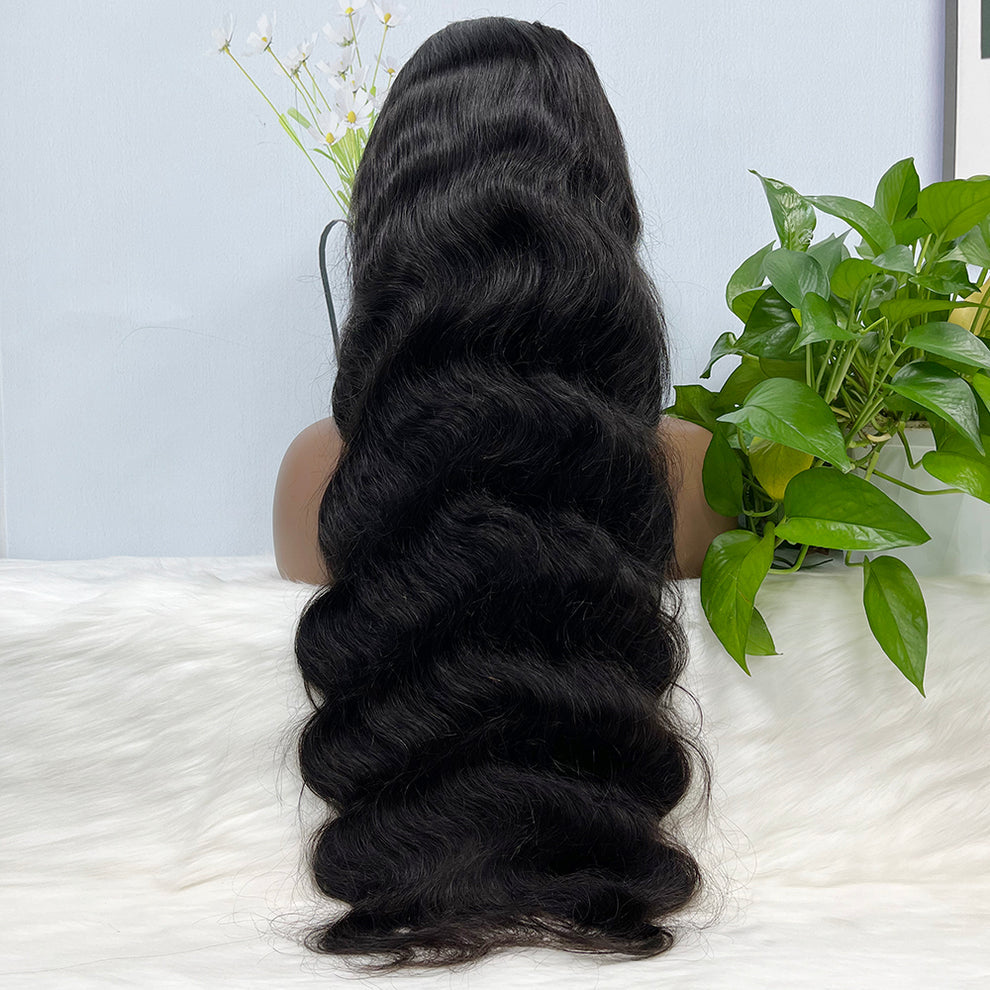 13*4 Lace Wig Body Wave Natural Virgin Human Hair Lace Wigs Color NC 200% Density