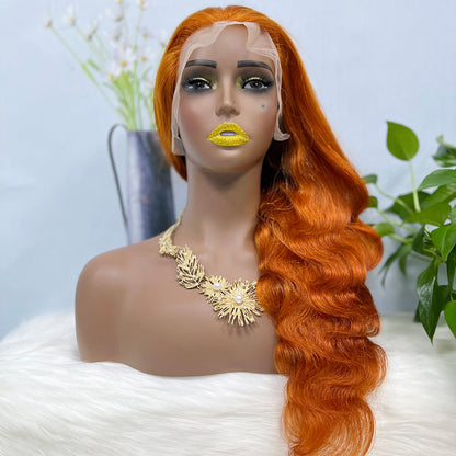 13*4 Lace Wig Body Wave Natural Virgin Human Hair Lace Wigs Color 350#