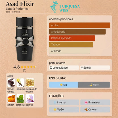 Perfume Lattafa Asad Elixir Eau de Parfum Masculino 100ml