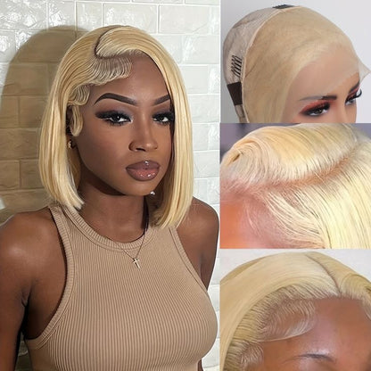 13*4 BoB Wig Straight Wigs Color 613# 200% Density