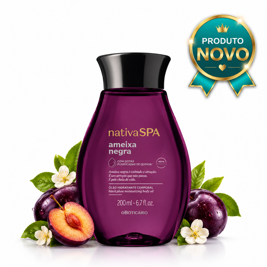 Óleo Hidratante Nativa Spa Ameixa Negra, 200ml