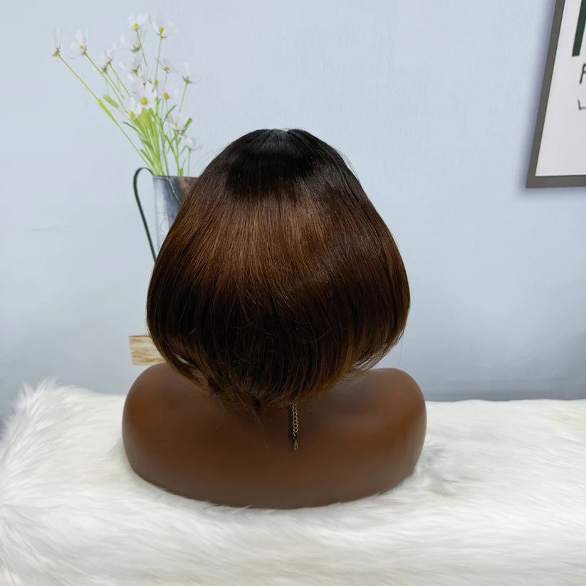SDD 13*4 Lace Wig PC Natural Virgin Human Hair Lace Wigs Color T1B/4#
